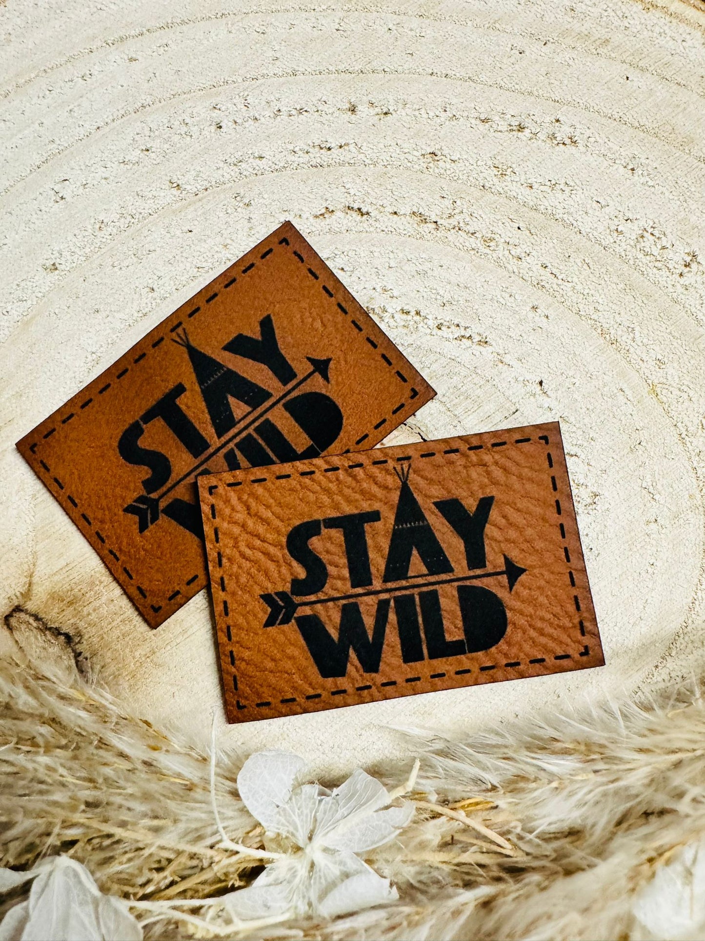 Kunstleder Label Stay Wild Fylou's Style
