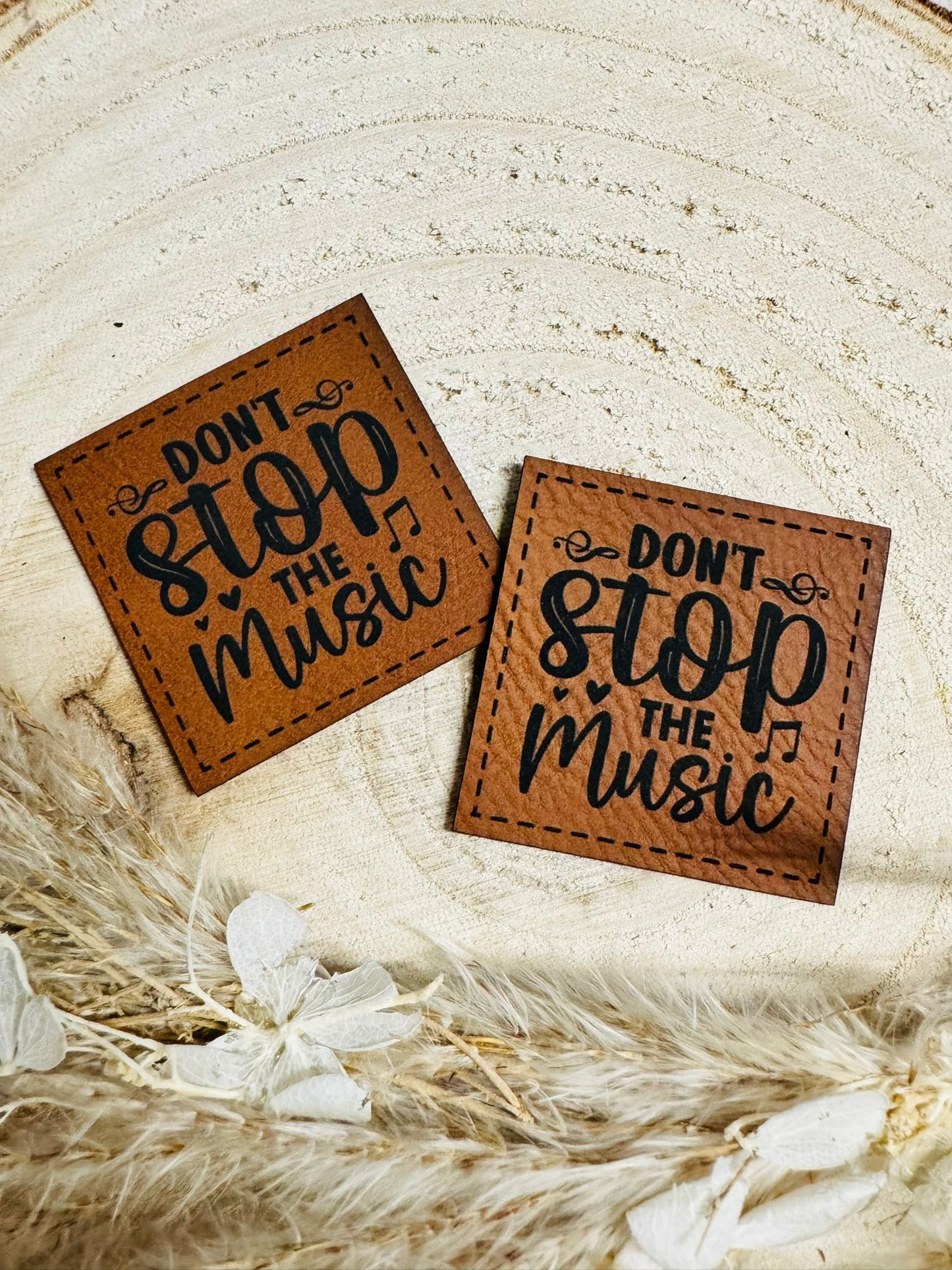 Kunstleder Label Don't Stop the Music Fylou's Style