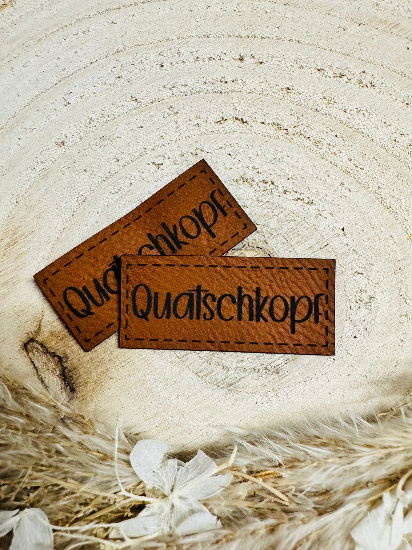 Kunstleder Label Quatchkopf Fylou's Style