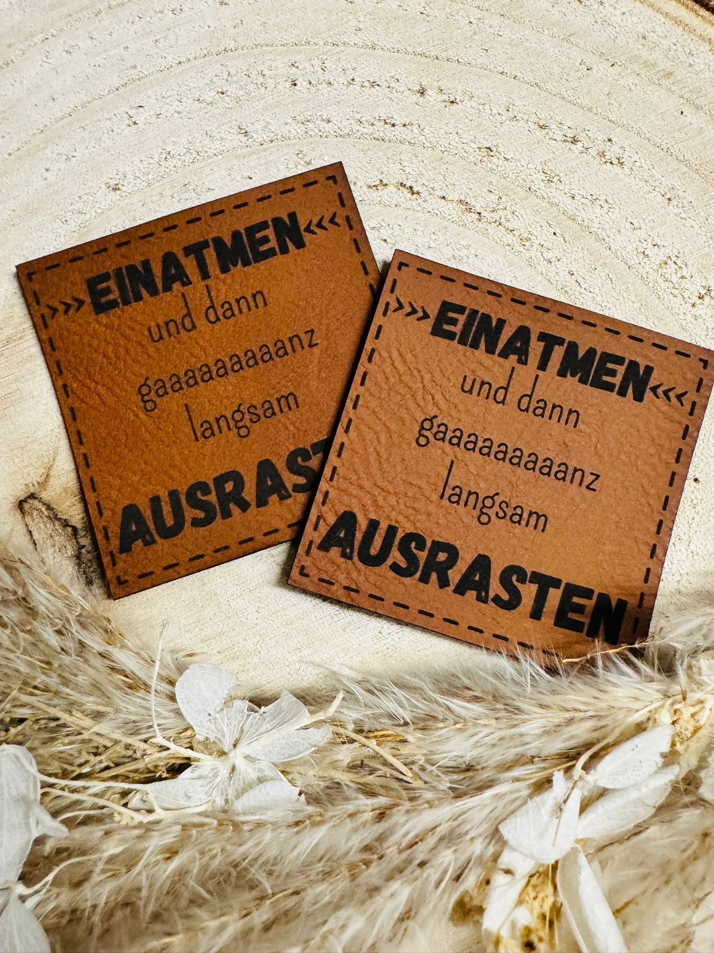 Kunstleder Label Einatmen Ausrasten Fylou's Style