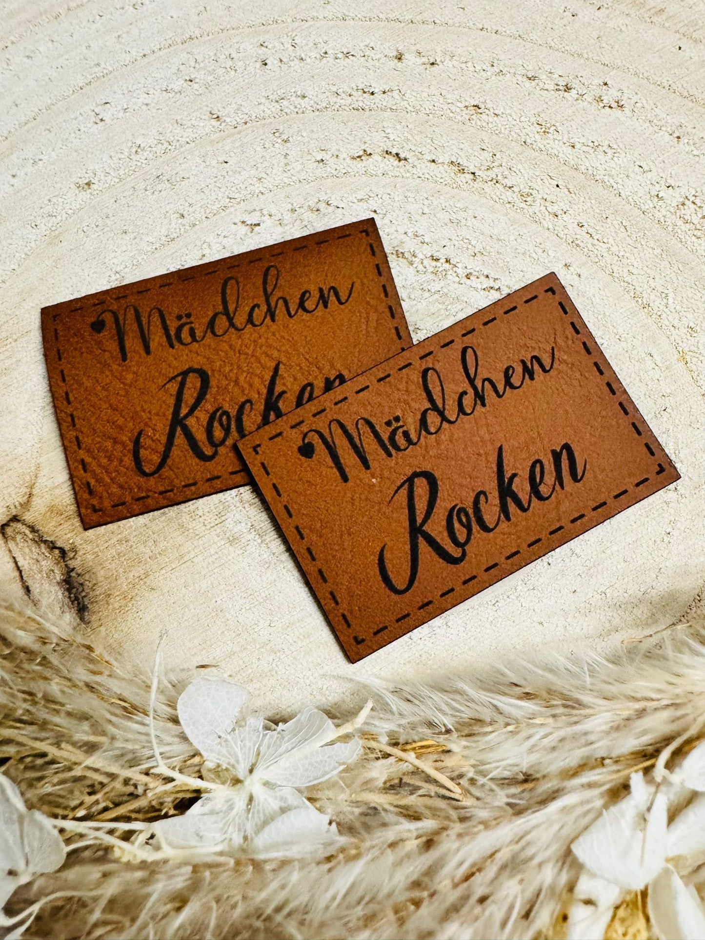 Kunstleder Label Mädchen Rocken Fylou's Style