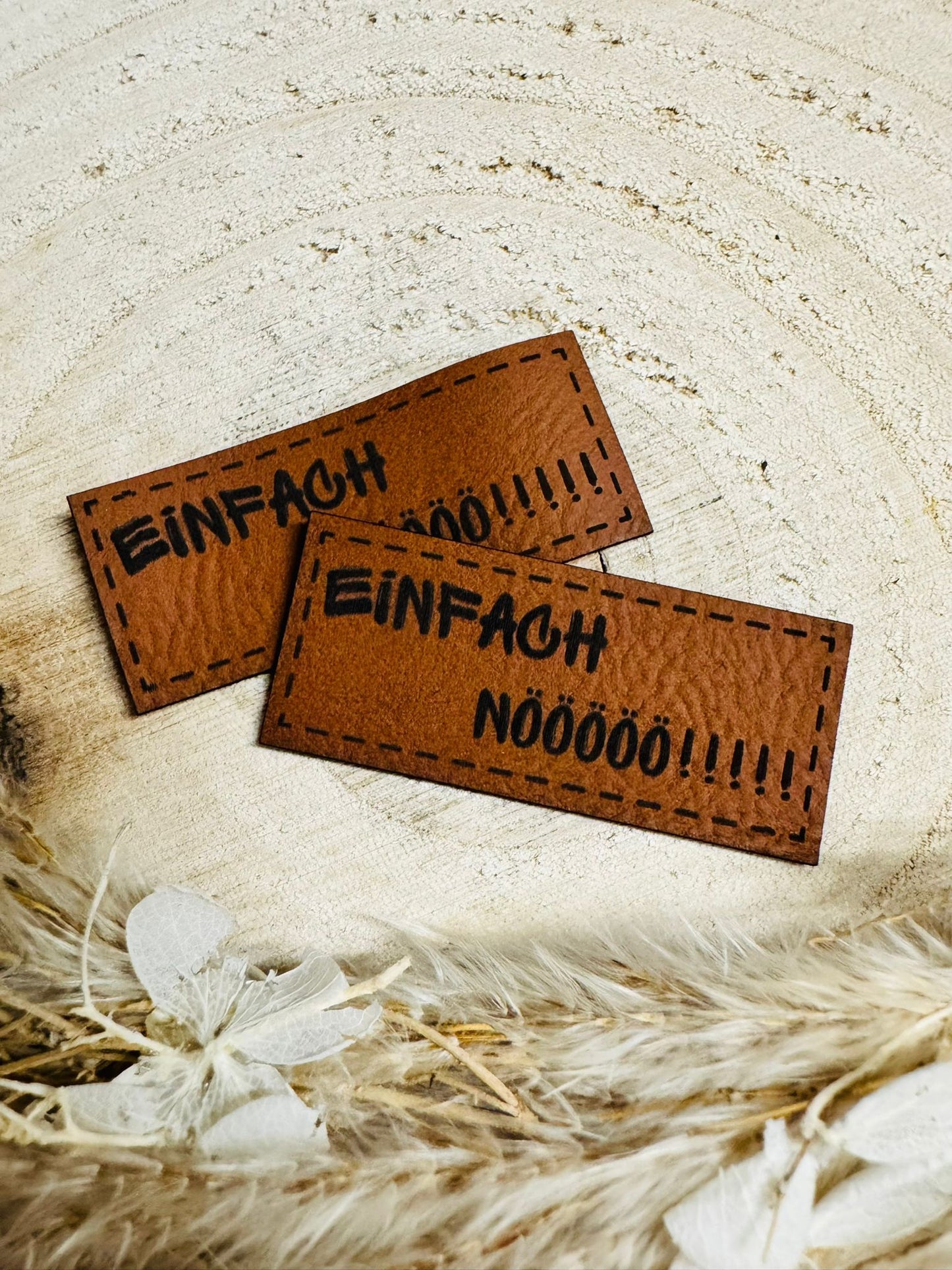 Kunstleder Label Einfach Nö Fylou's Style