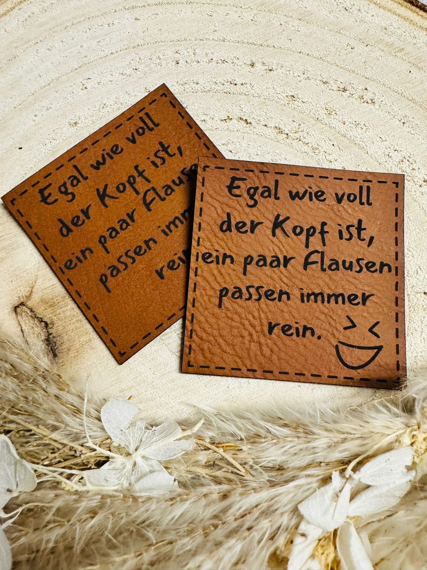 Kunstleder Label Flausen im Kopf Fylou's Style