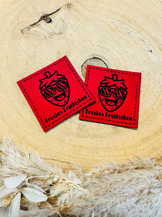 Kunstleder Label Freches Früchtchen Fylou's Style