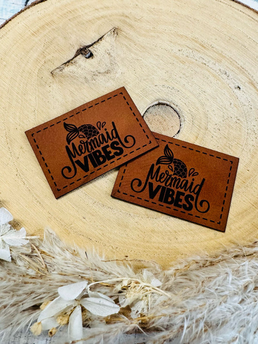 Kunstleder Label Mermaid Vibes Fylou's Style