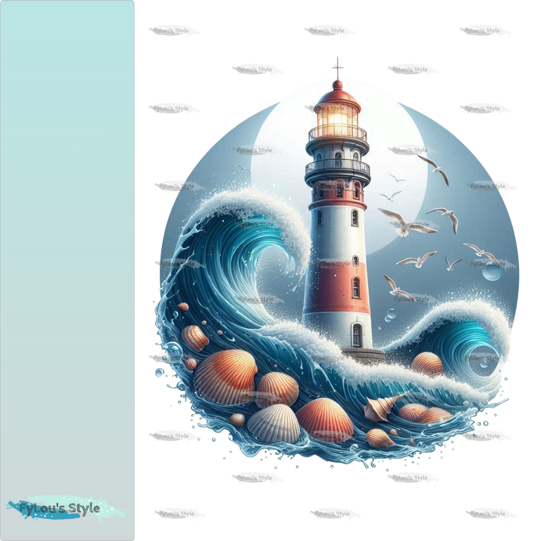 Bügelbild Leuchtturm #1 Fylou's Style