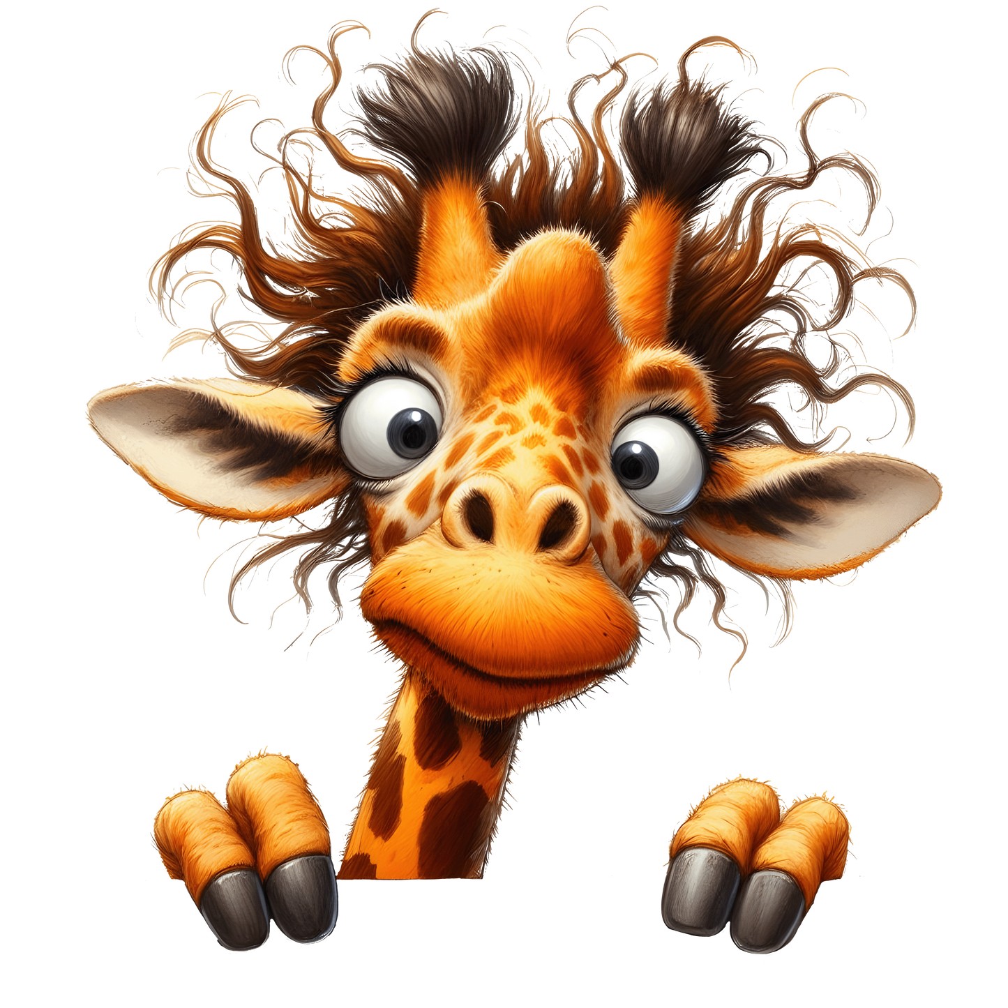 Bügelbild Lustige Guck Guck Giraffe #2 Fylou's Style