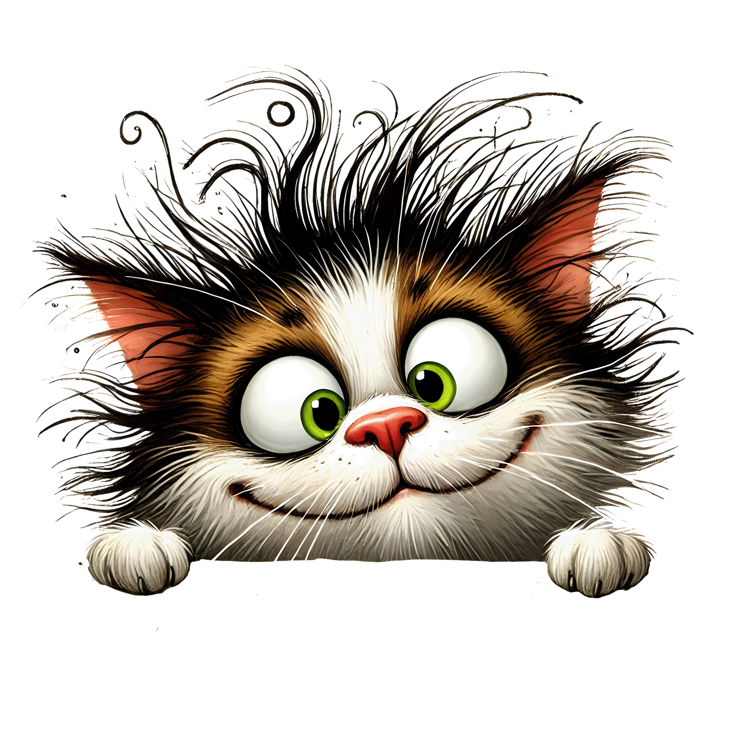 Bügelbild Lustige Guck Guck Katze #2 Fylou's Style