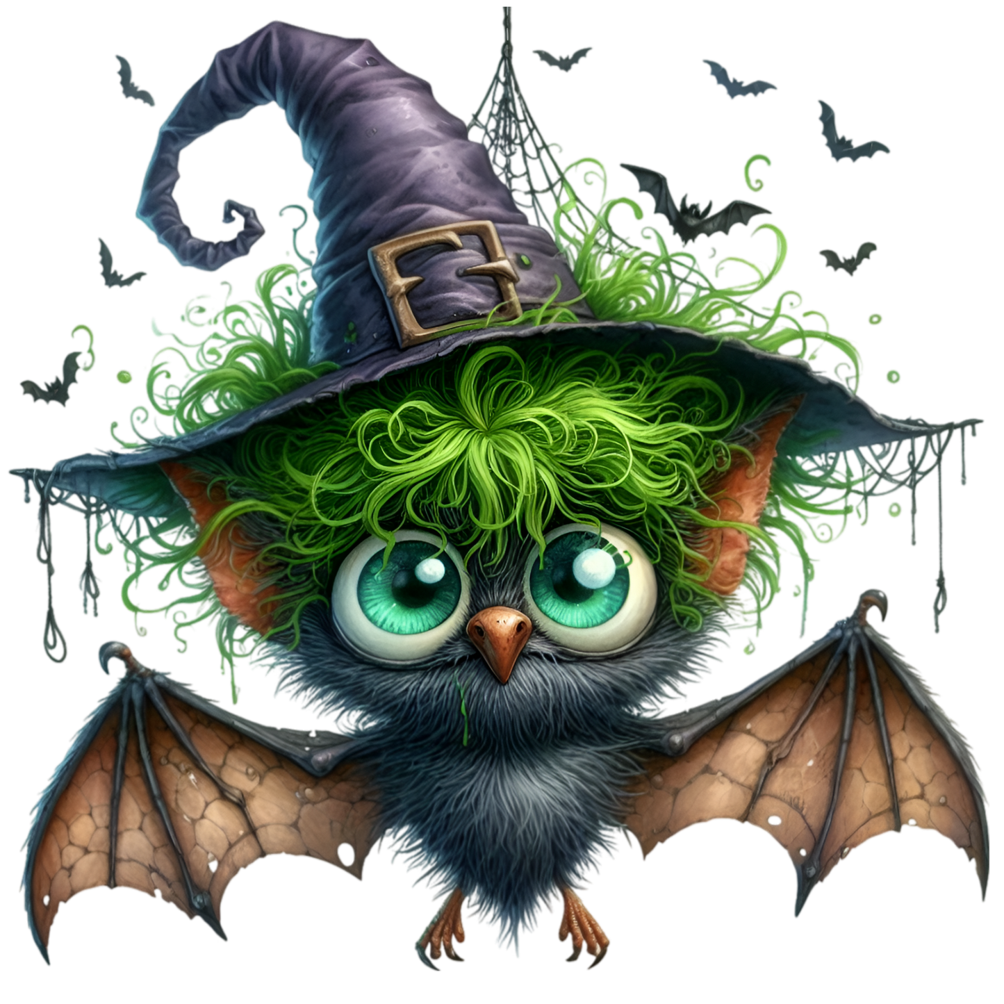 Bügelbild Lustige Halloween Fledermaus #11