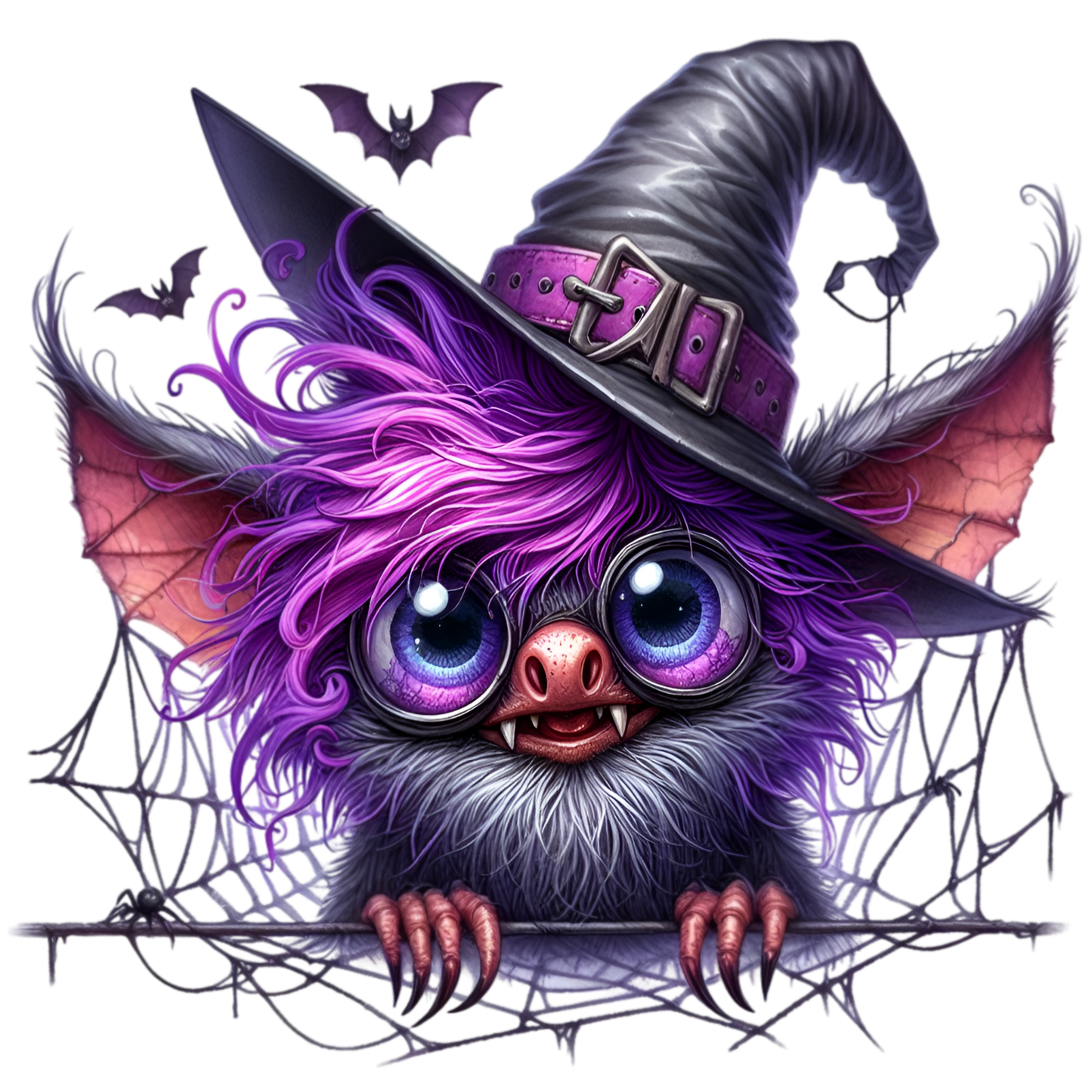 Bügelbild Lustige Halloween Fledermaus #13