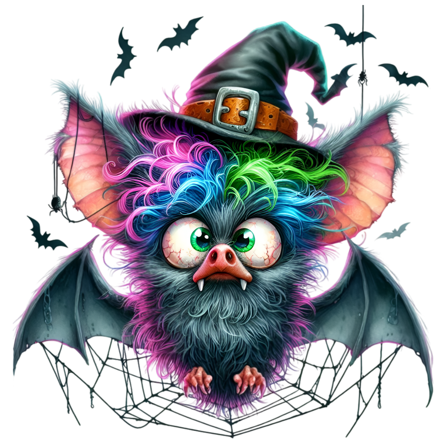 Bügelbild Lustige Halloween Fledermaus #8