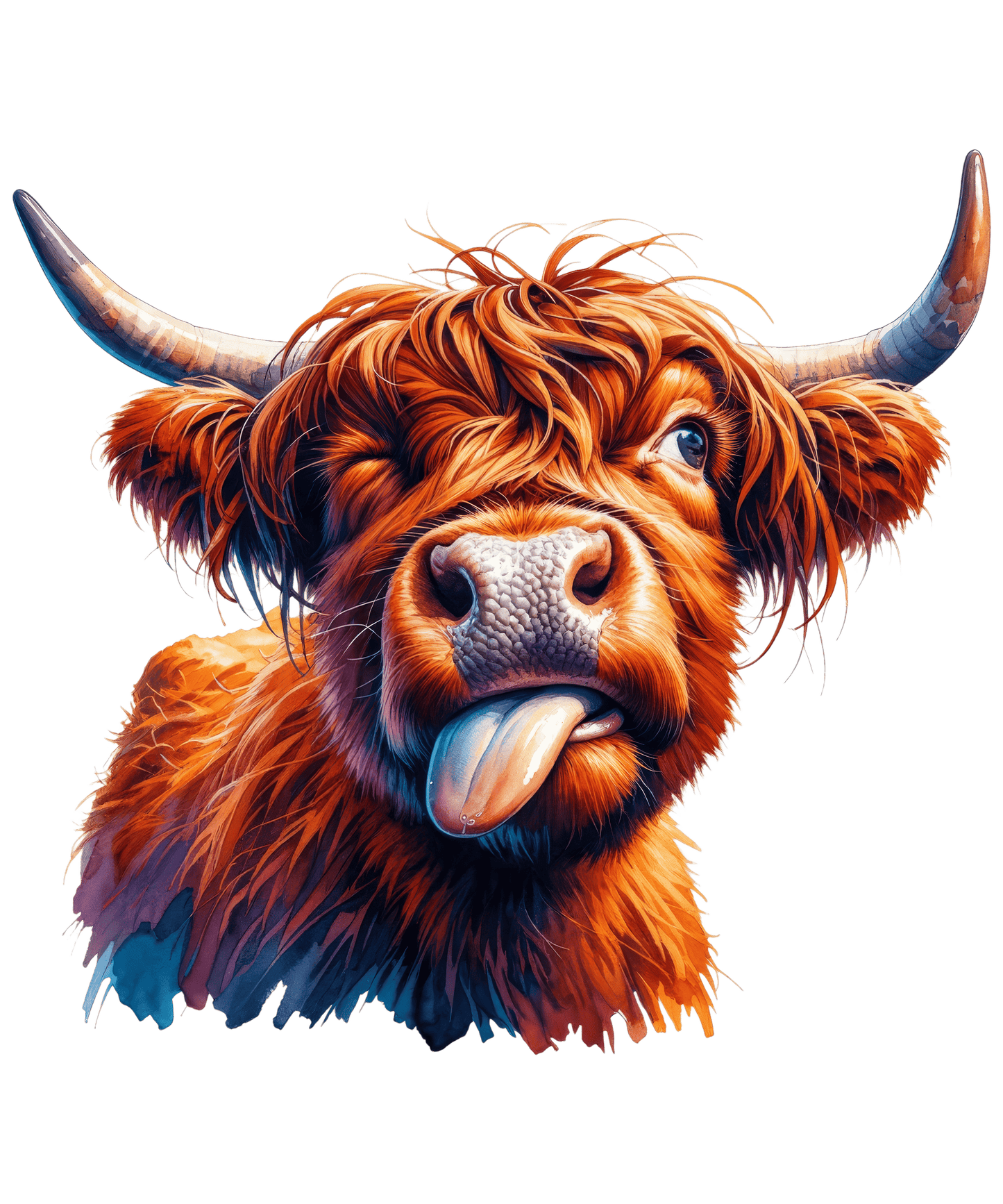 Bügelbild Lustige Highland Kuh #3 Fylou's Style