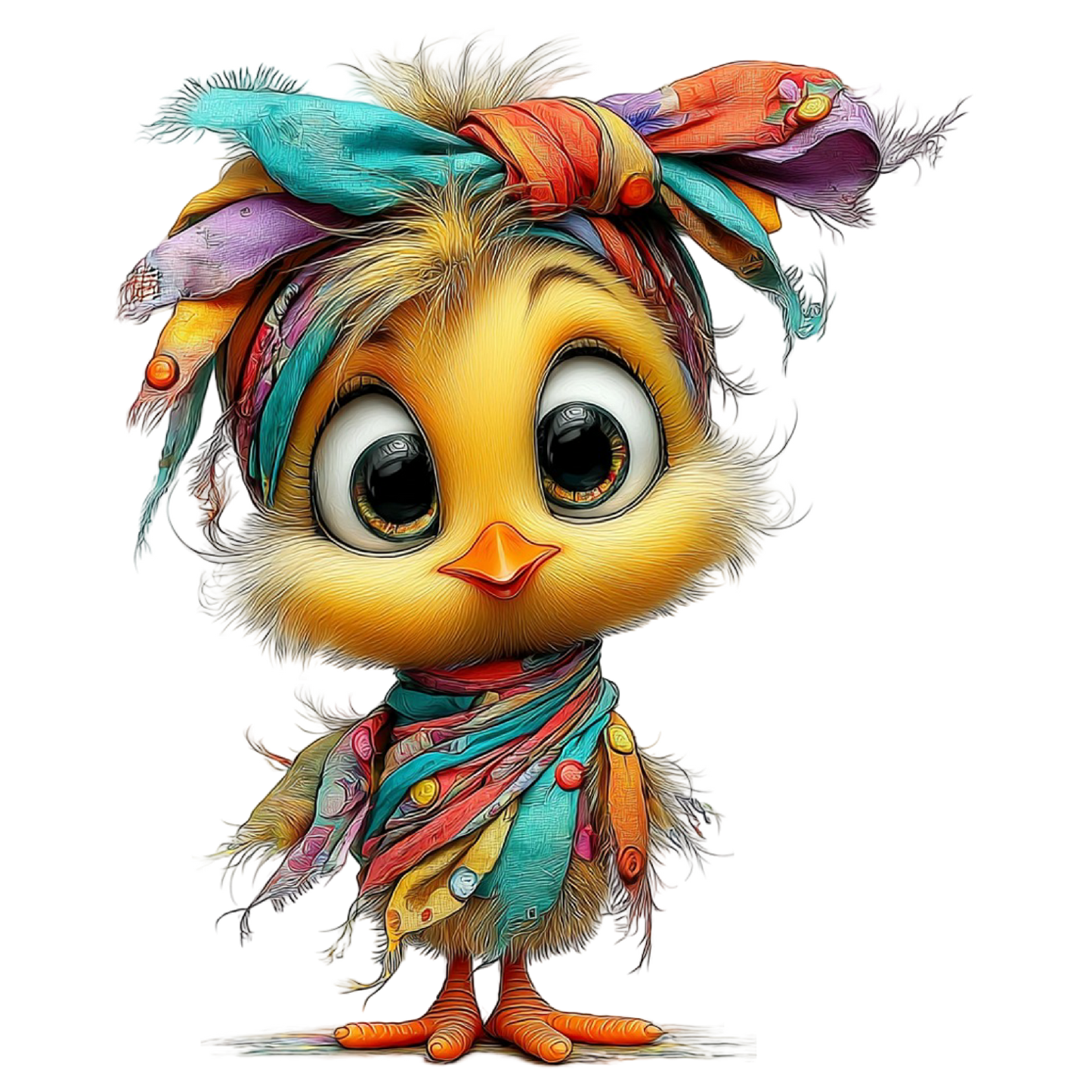 Bügelbild Lustiges Oster Küken #3