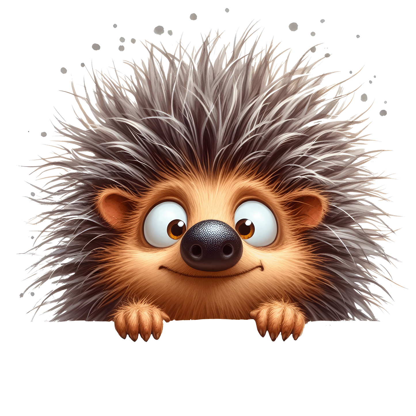 Bügelbild Lustiger Guck Guck Igel #2 Fylou's Style