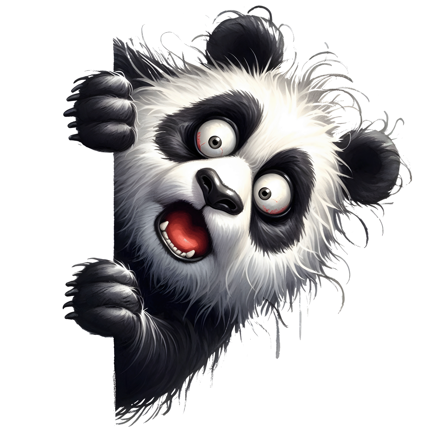 Bügelbild Lustiger Guck Guck Panda #1 Fylou's Style