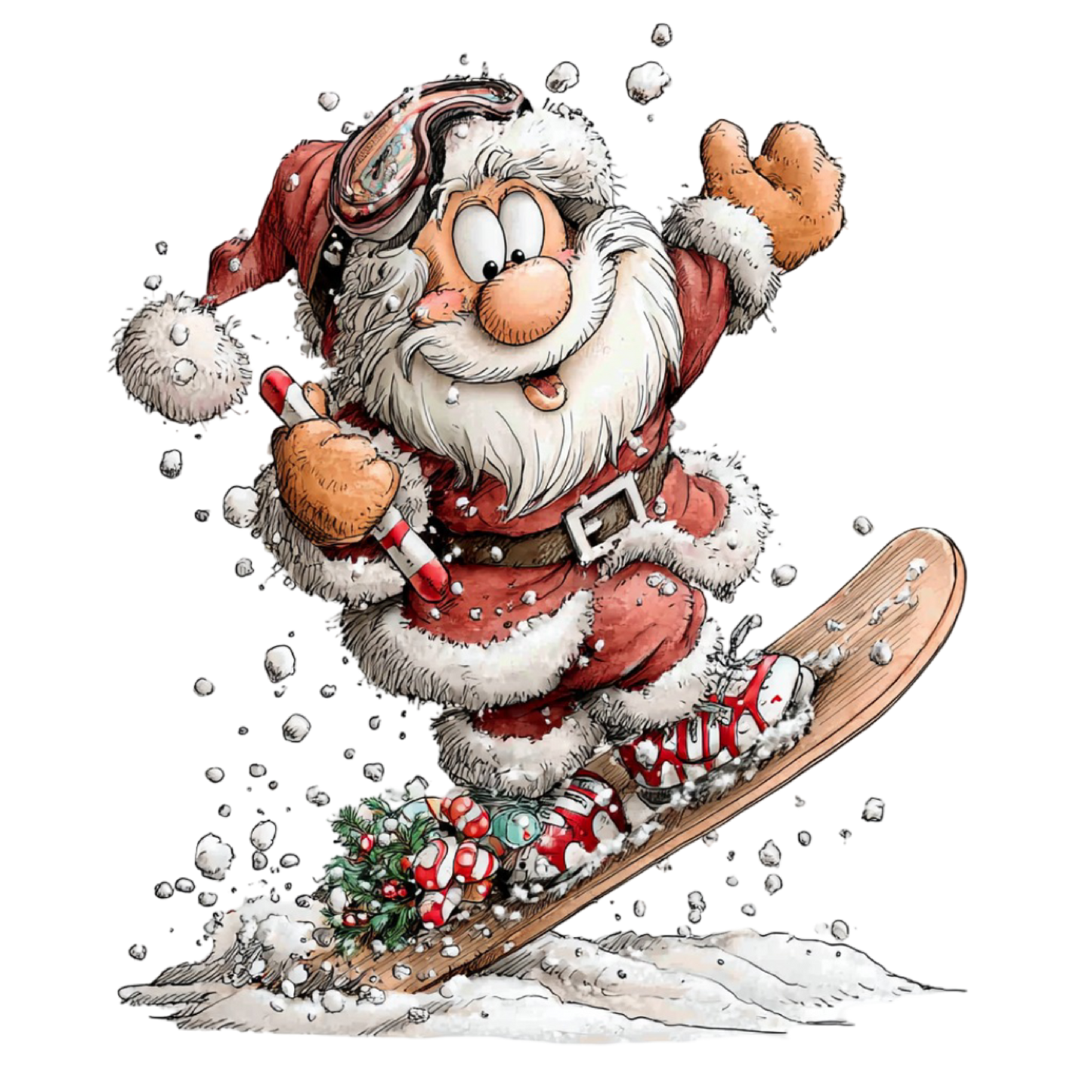 Bügelbild frecher Santa #5