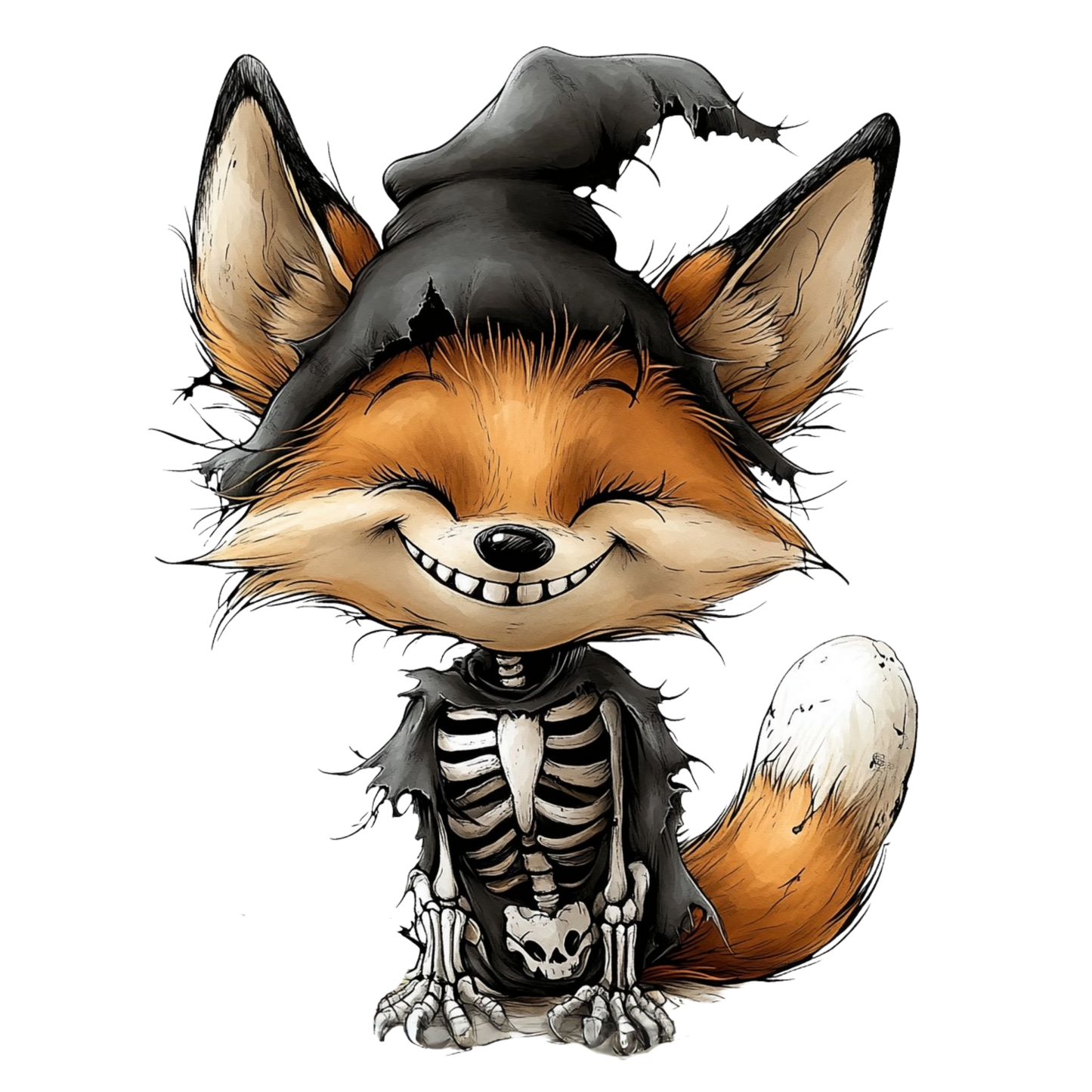 Bügelbild Lustiger Spukender Fuchs #3