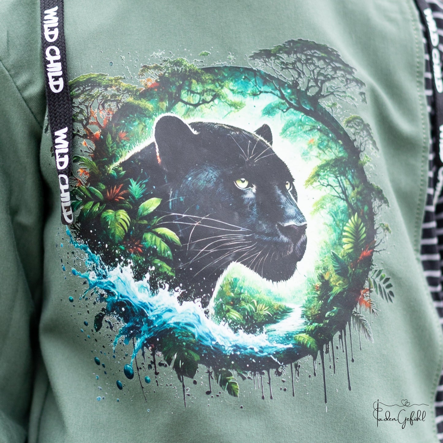 Bügelbild Regenwald Panther #3 Fylou's Style