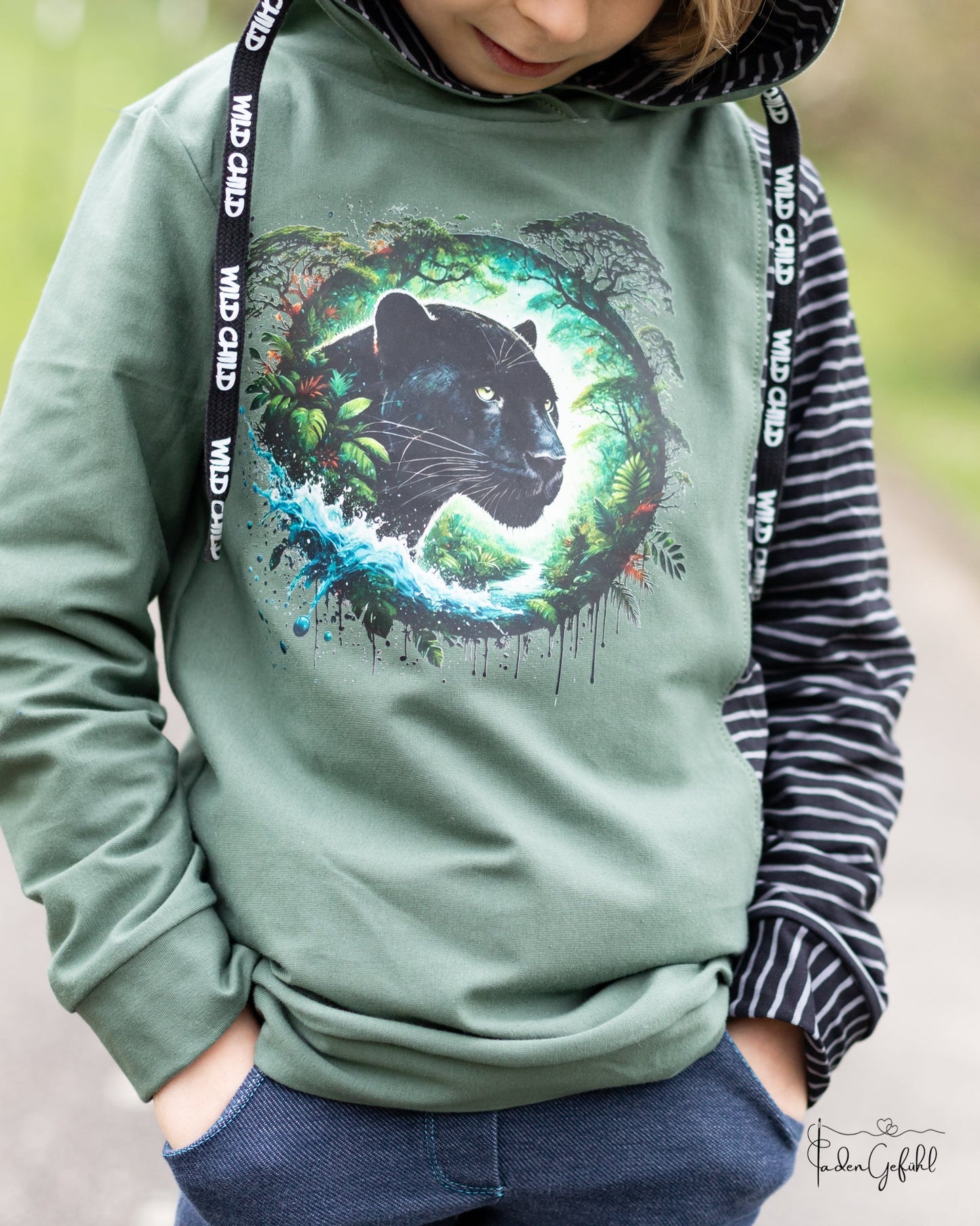 Bügelbild Regenwald Panther #3 Fylou's Style