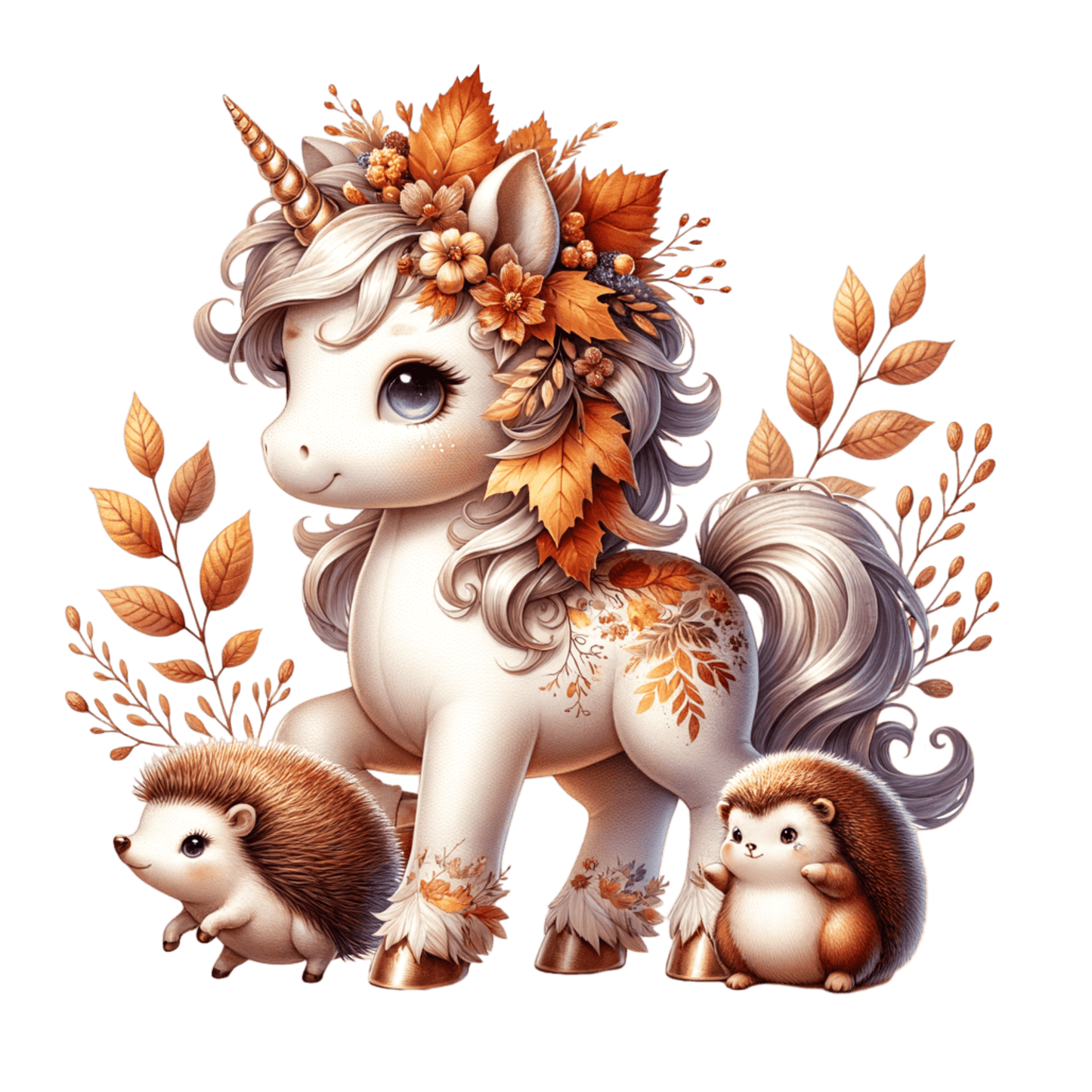 Bügelbild Magisches Herbst Einhorn #4