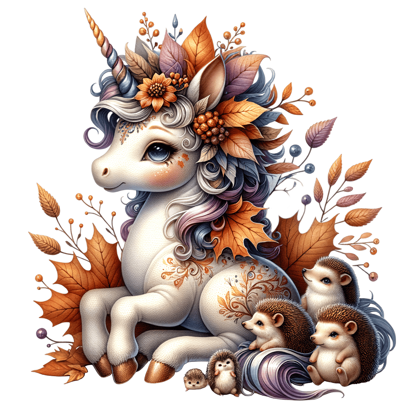 Bügelbild Magisches Herbst Einhorn #5