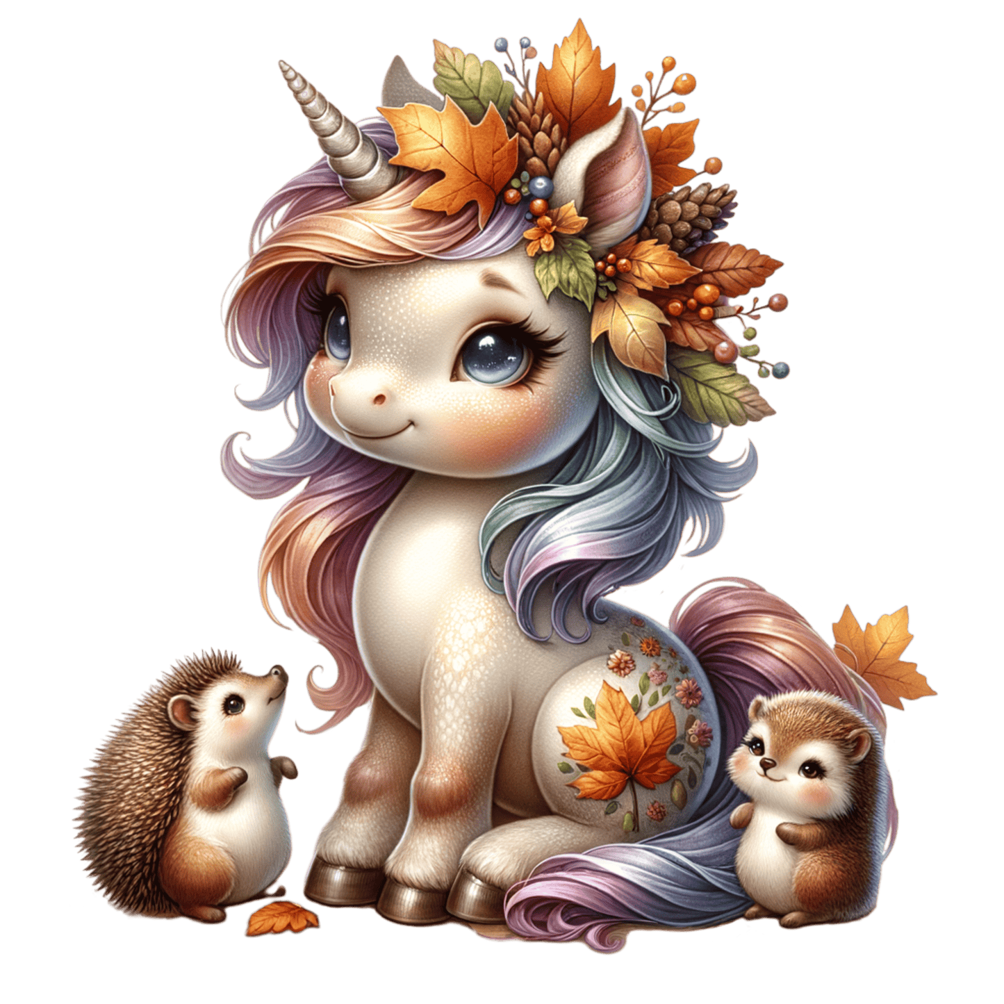 Bügelbild Magisches Herbst Einhorn #6