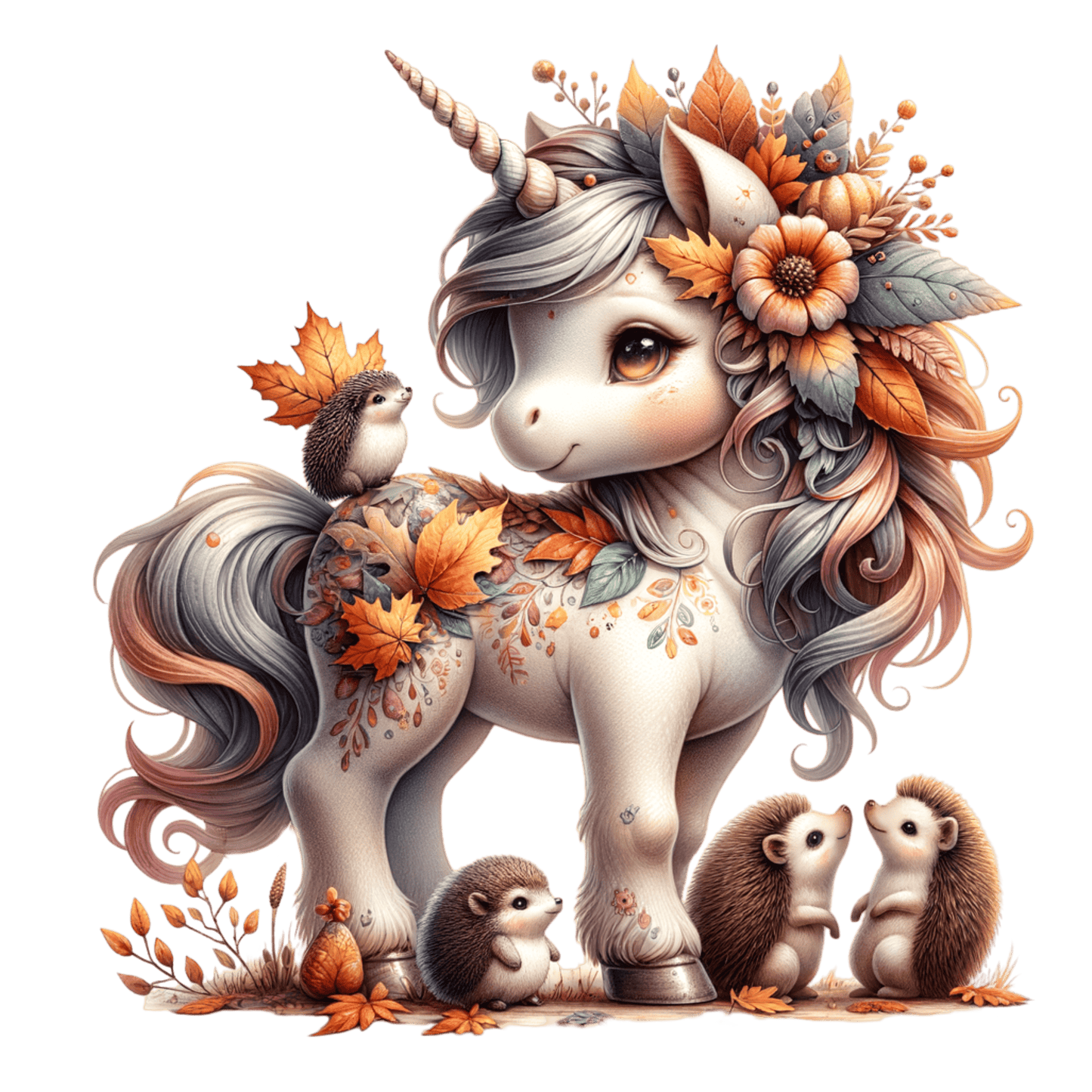 Bügelbild Magisches Herbst Einhorn #7