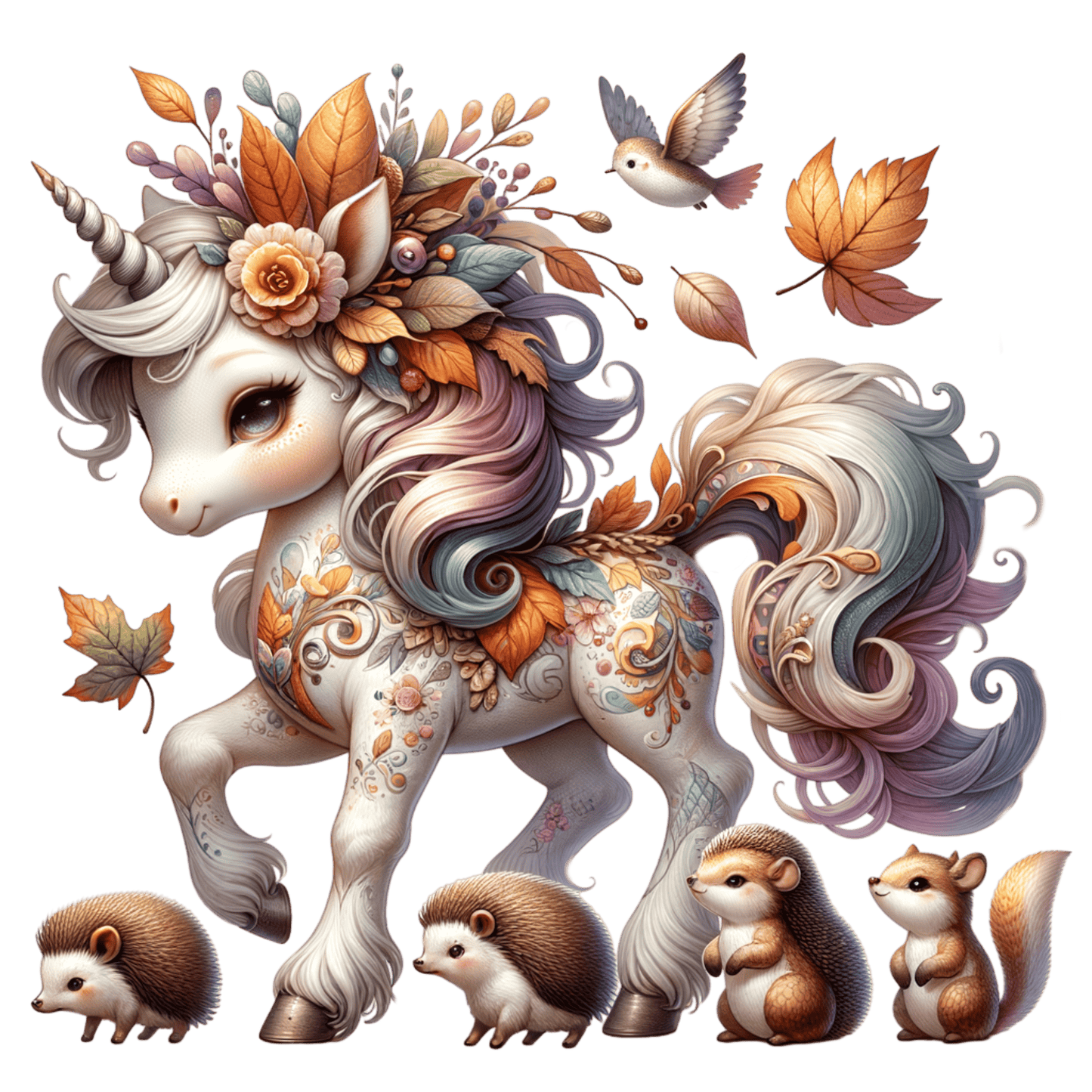 Bügelbild Magisches Herbst Einhorn #8