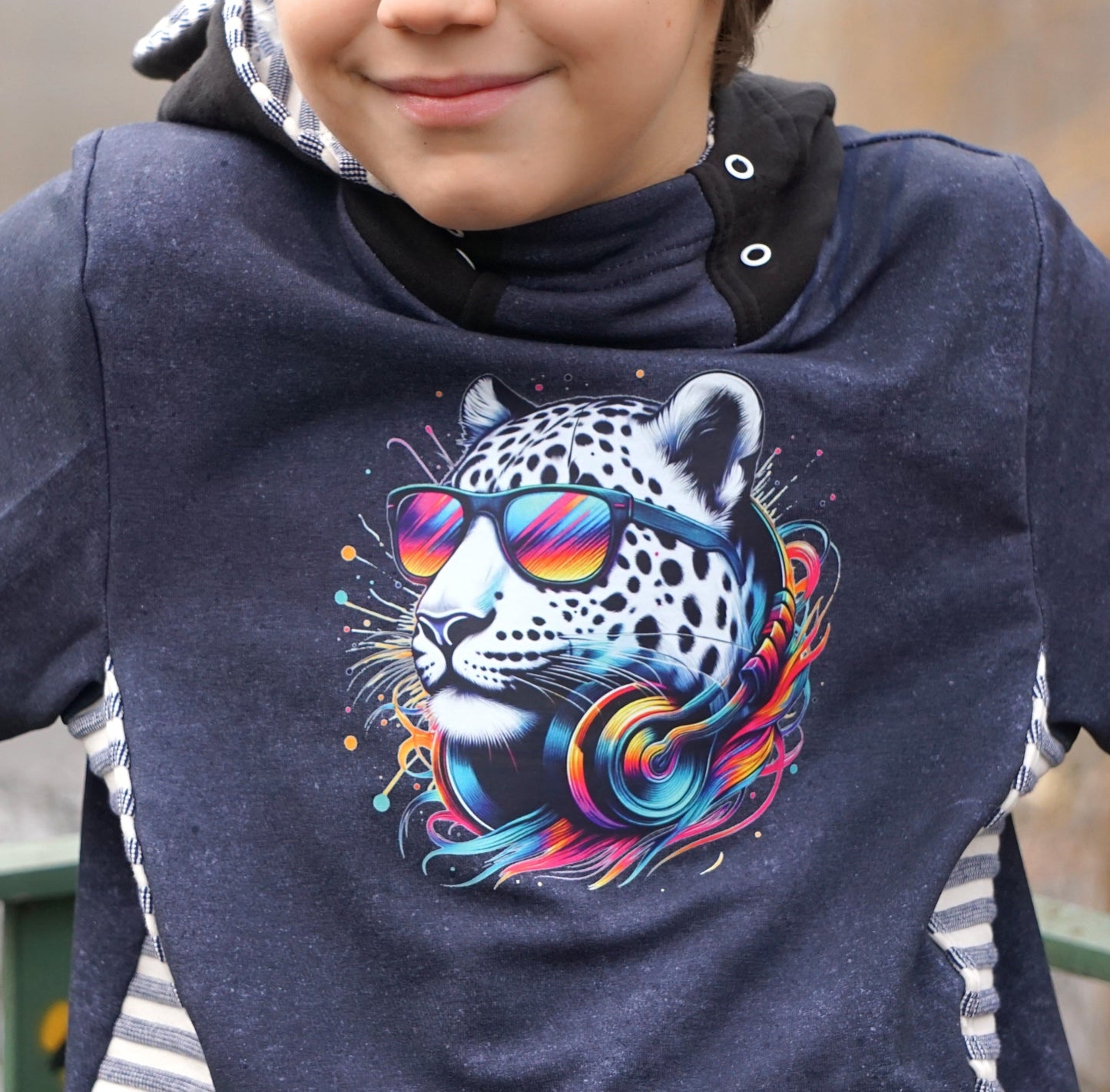 Bügelbild Musik Leopard Cool #1 Fylou's Style