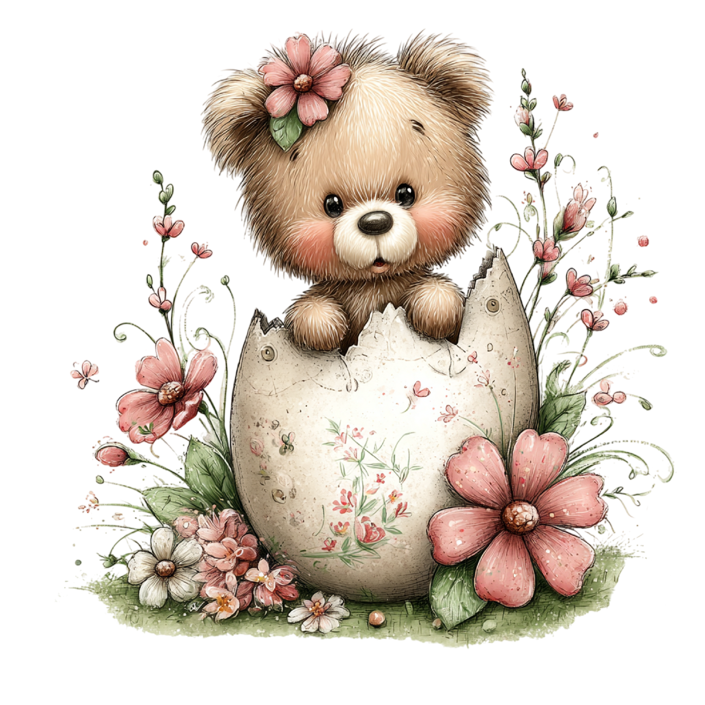 Bügelbild Oster Bär #2