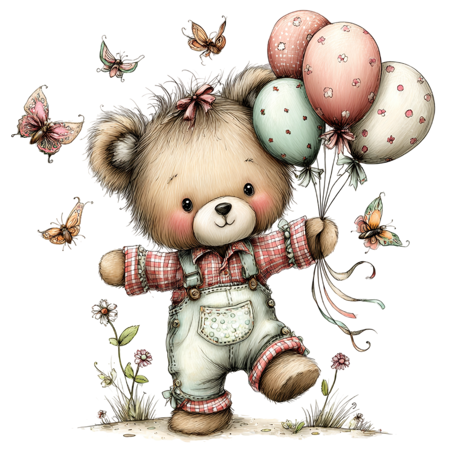 Bügelbild Oster Bär #4