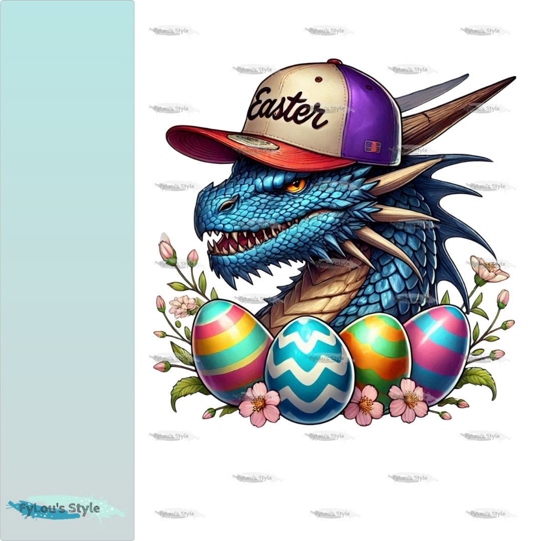 Bügelbild Oster Drache #1 Fylou's Style