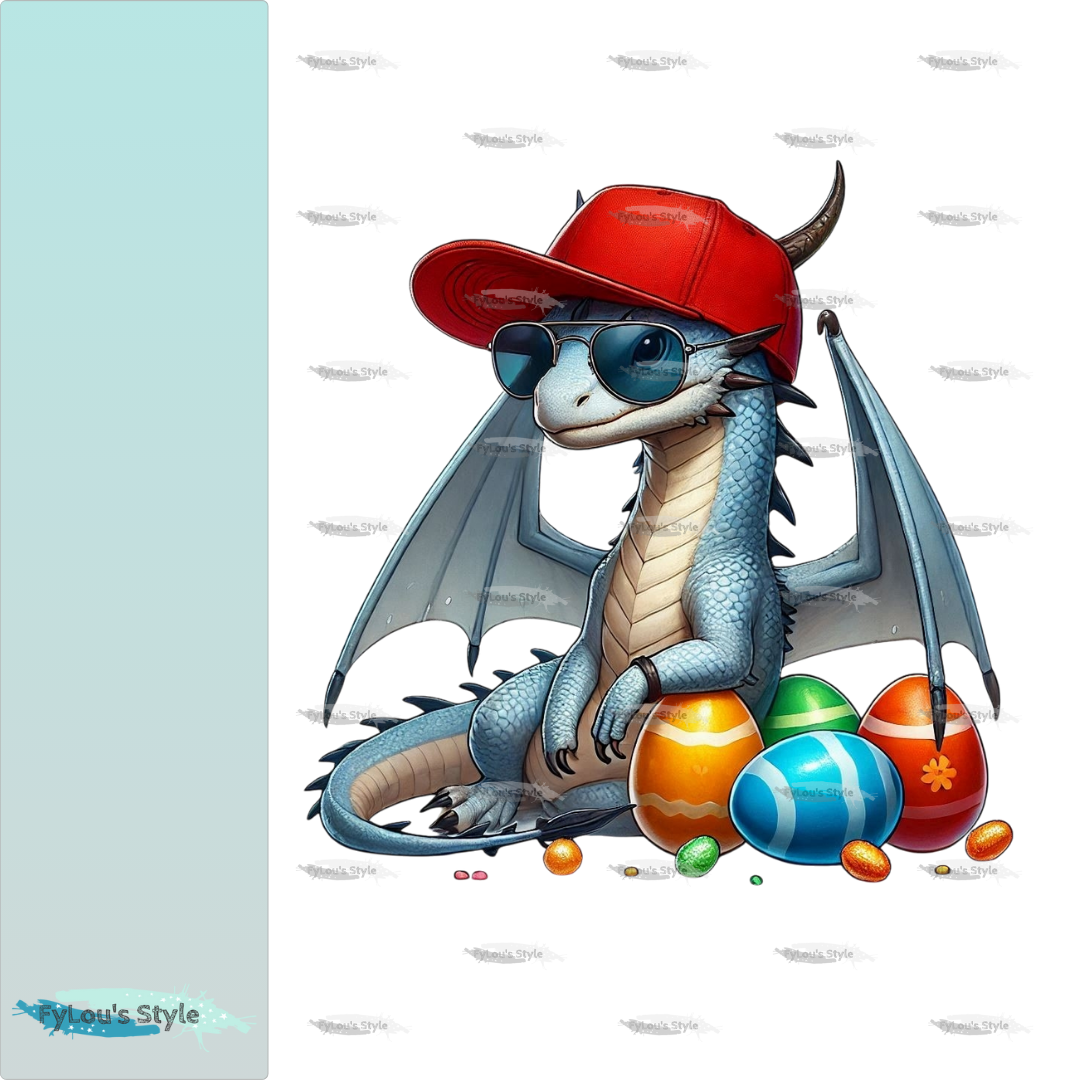 Bügelbild Oster Drache #2 Fylou's Style