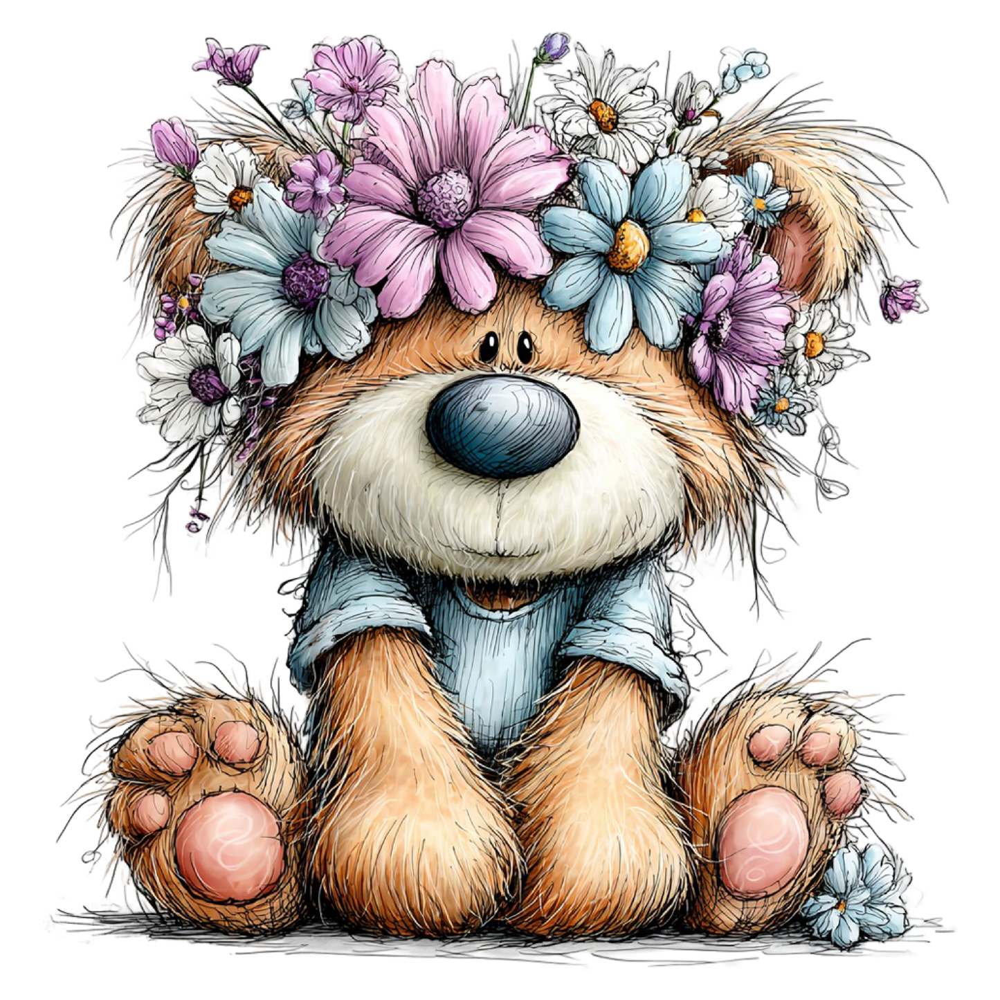 Bügelbild Oster Teddy Bär #1