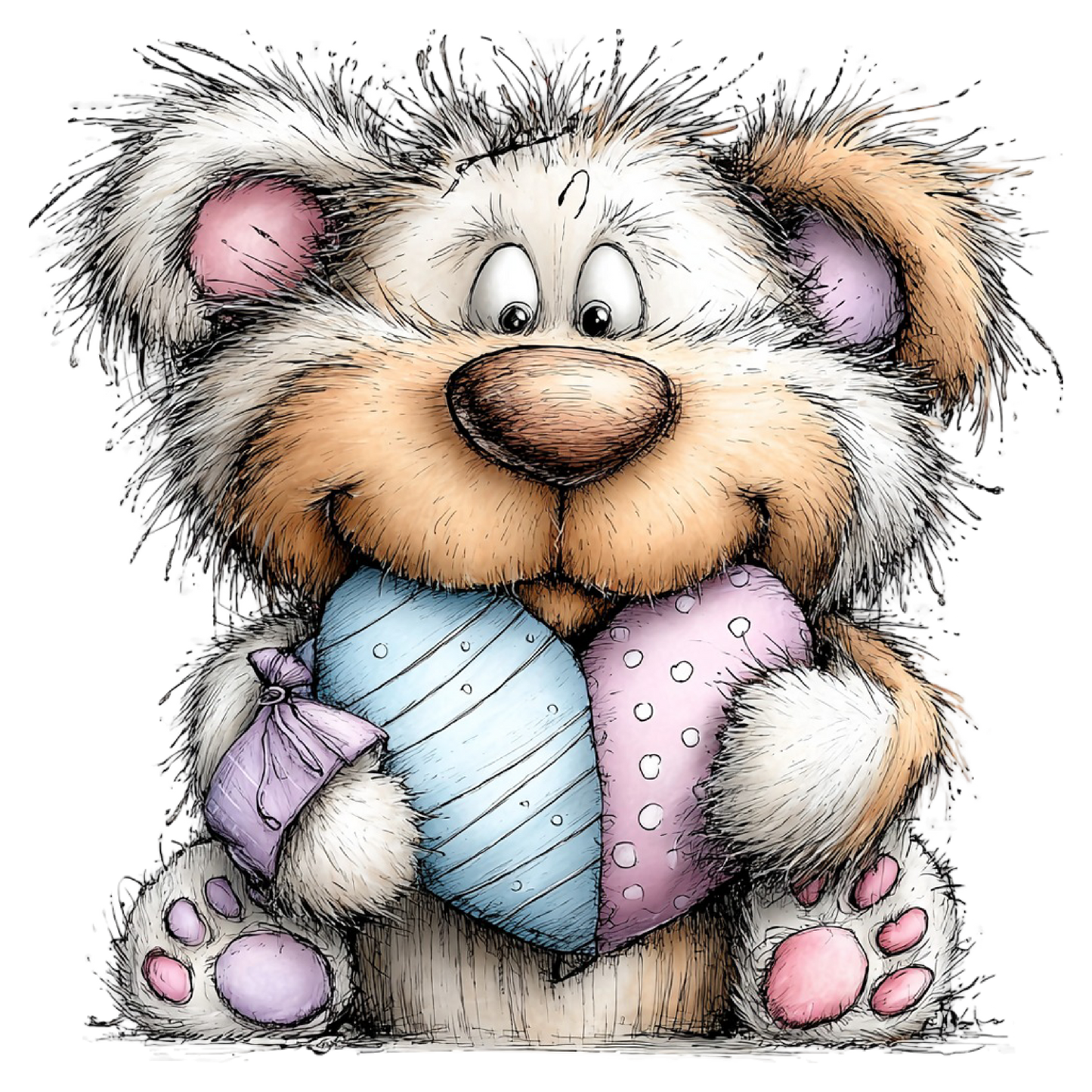 Bügelbild Oster Teddy Bär #2