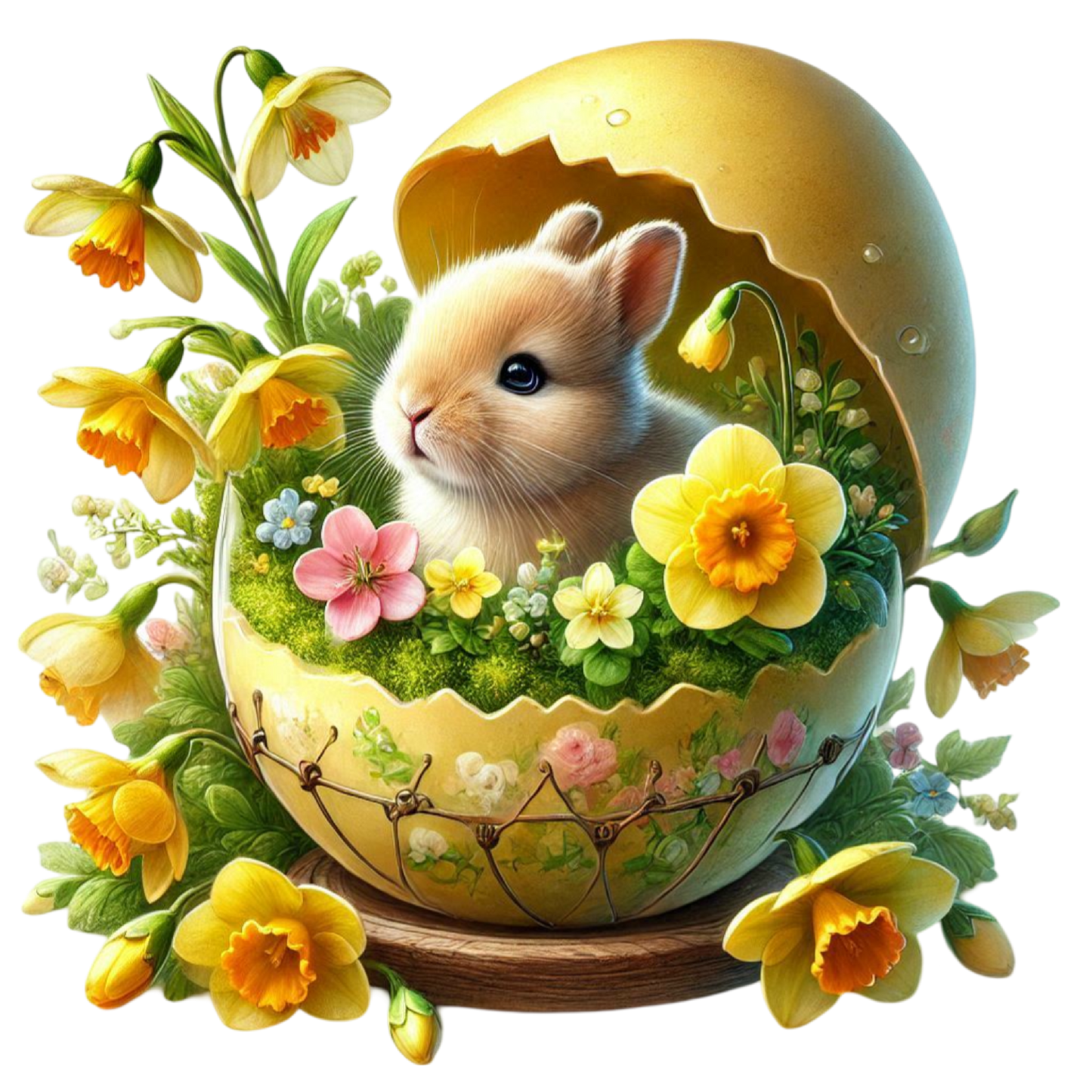 Bügelbild Osterhase im Ei #11 Fylou's Style