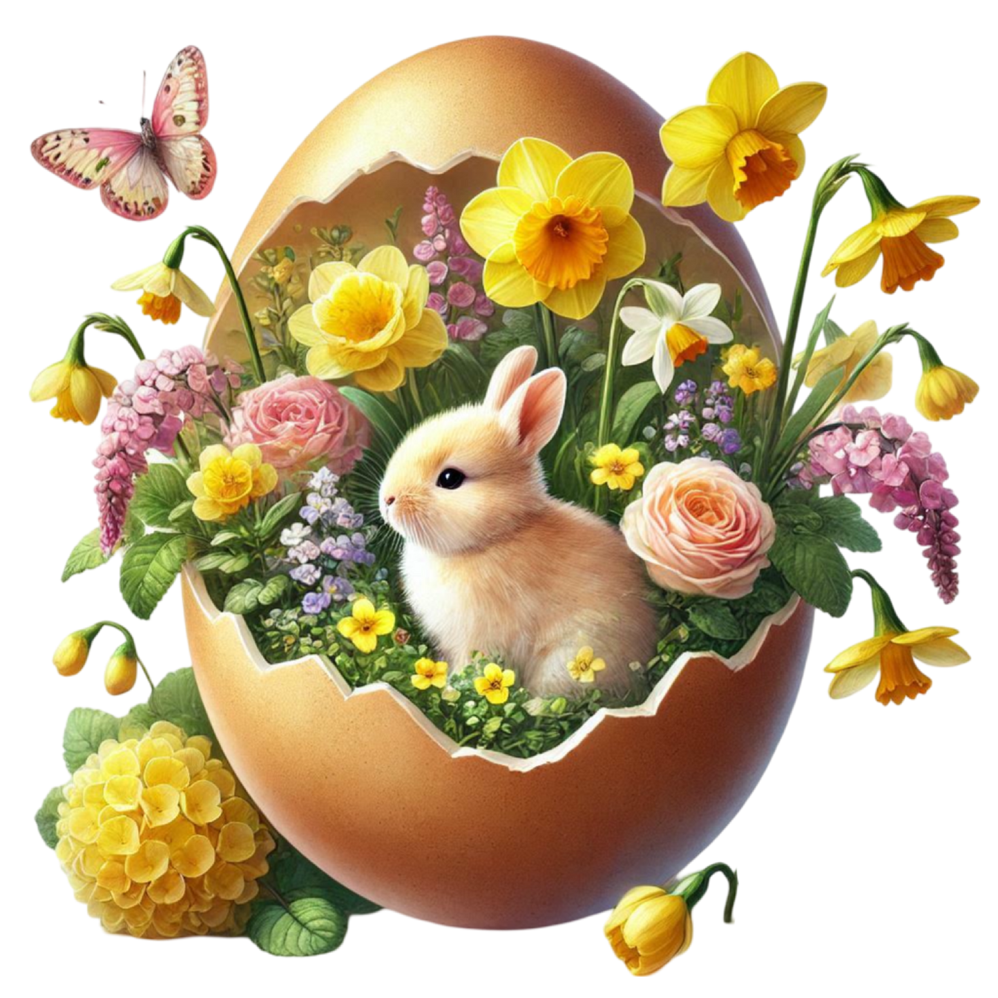 Bügelbild Osterhase im Ei #18 Fylou's Style