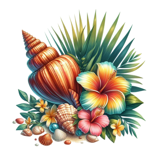 Bügelbild Sommer Muschel #17 Fylou's Style