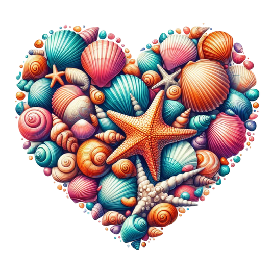 Bügelbild Sommer Muschel #21 Fylou's Style