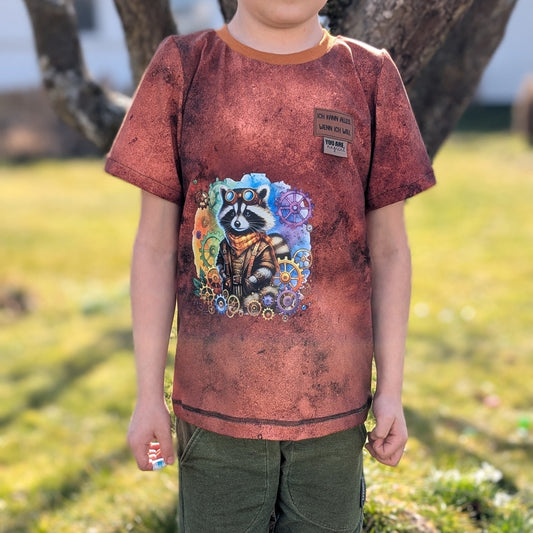 Bügelbild Steampunk Waschbär #5 Fylou's Style