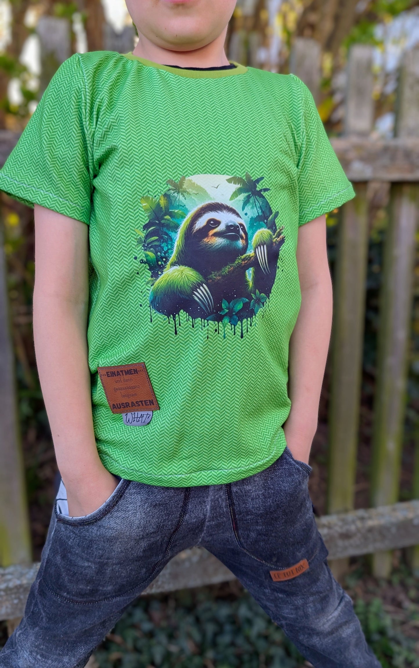 Bügelbild Regenwald Faultier #4 Fylou's Style