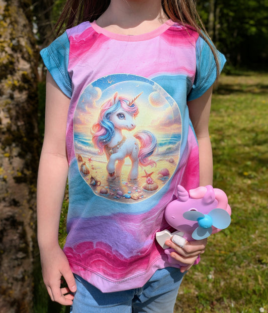 Bügelbild kleines Einhorn am Strand #9 - Fylou's Style