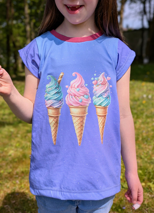 Bügelbild Watercolor Sommer Eiscreme #1 Fylou's Style