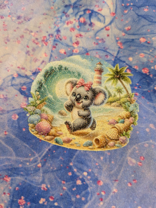 Bügelbild Koala Mädchen am Strand #2 Fylou's Style