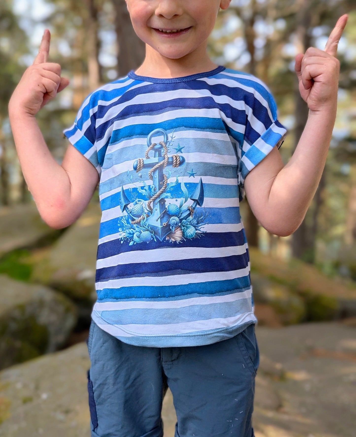 Bügelbild Anker Muscheln Fylou's Style