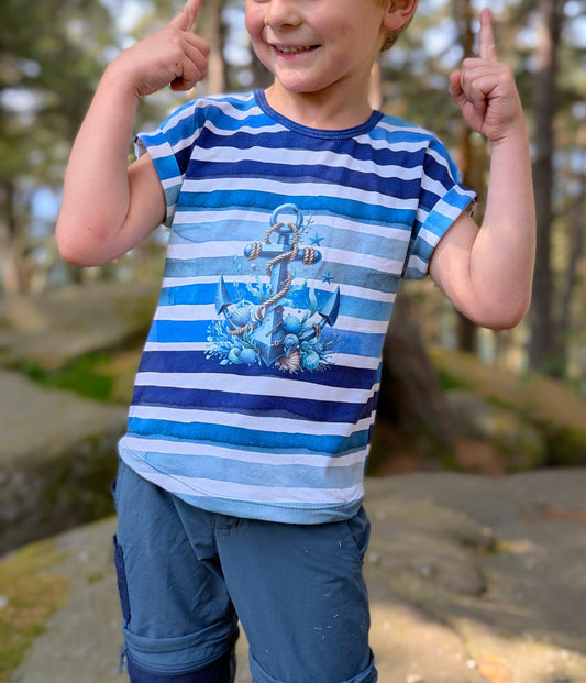 Bügelbild Anker Muscheln Fylou's Style