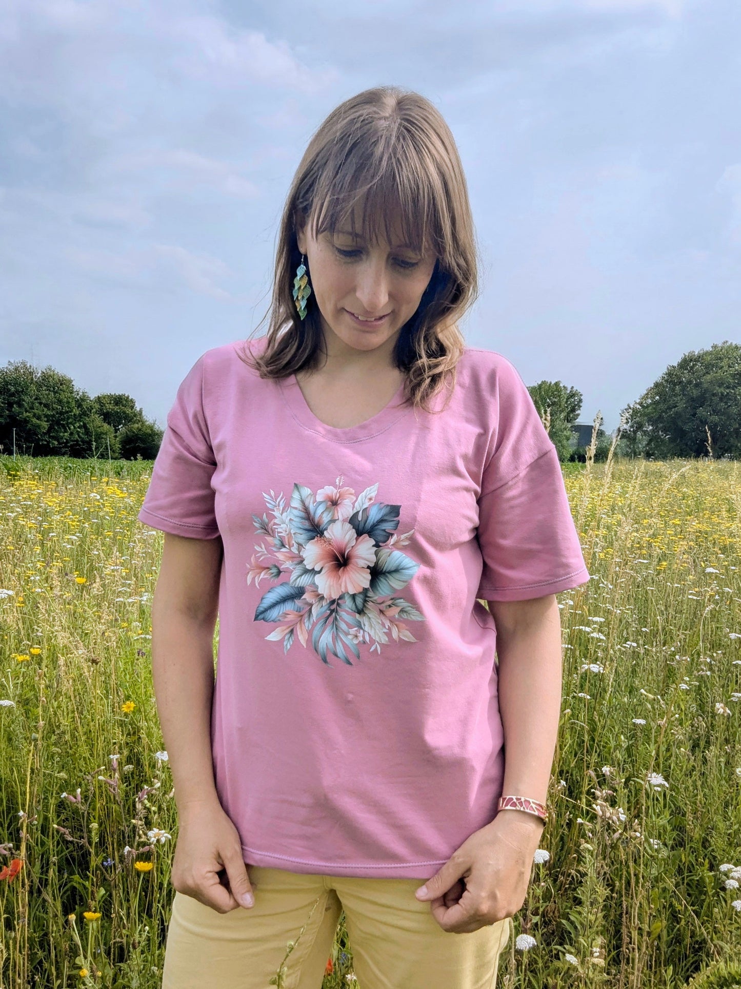 Bügelbild Sommer Hibiskus #14 Fylou's Style