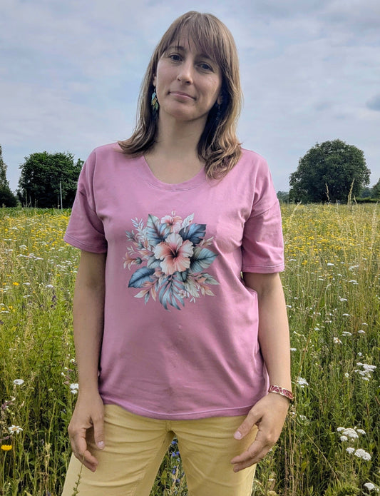 Bügelbild Sommer Hibiskus #14 Fylou's Style