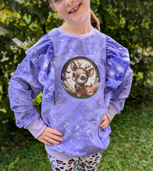 Bügelbild kleines Halloween Reh #1