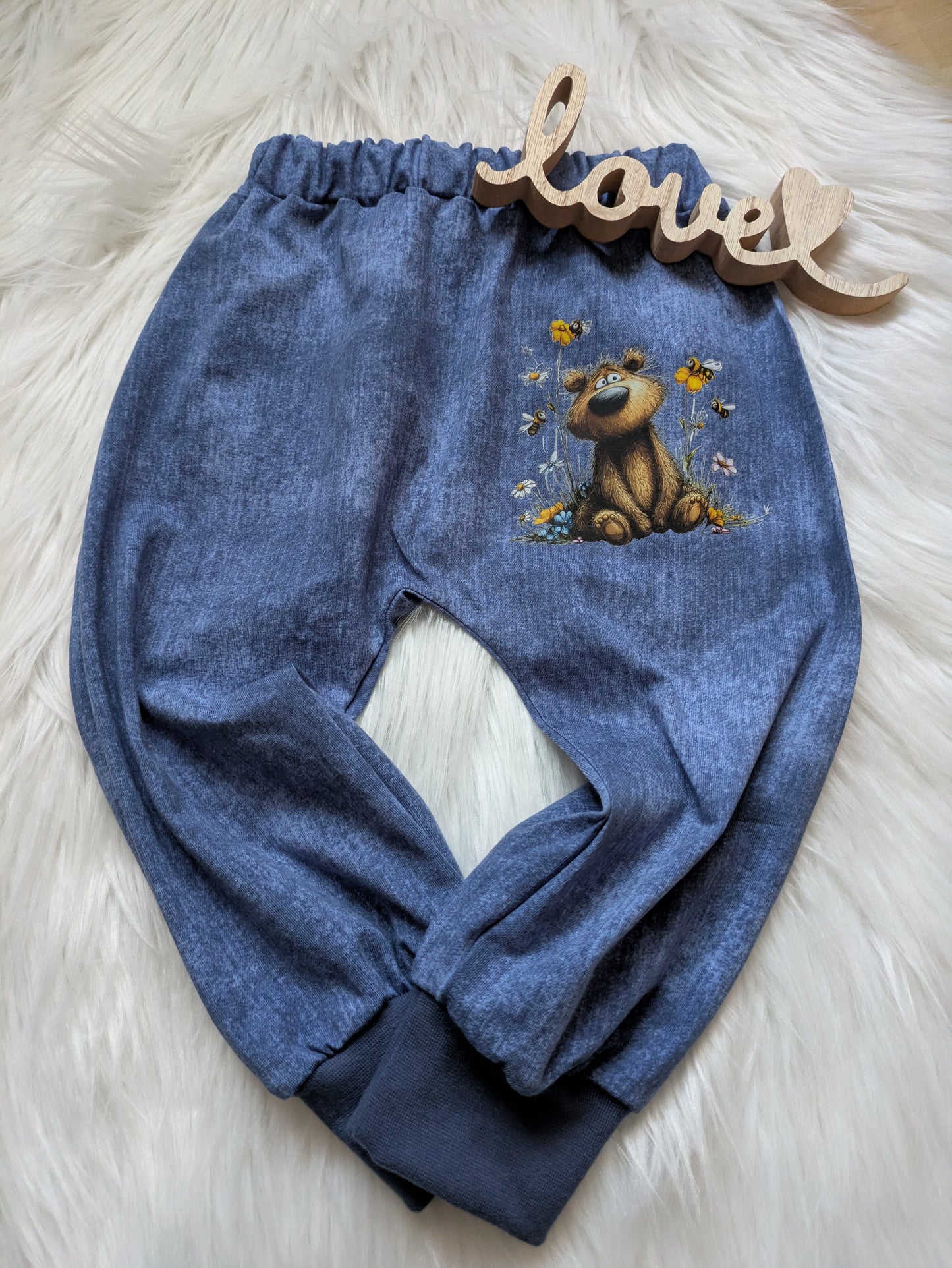 Bügelbild Bär und Biene #11